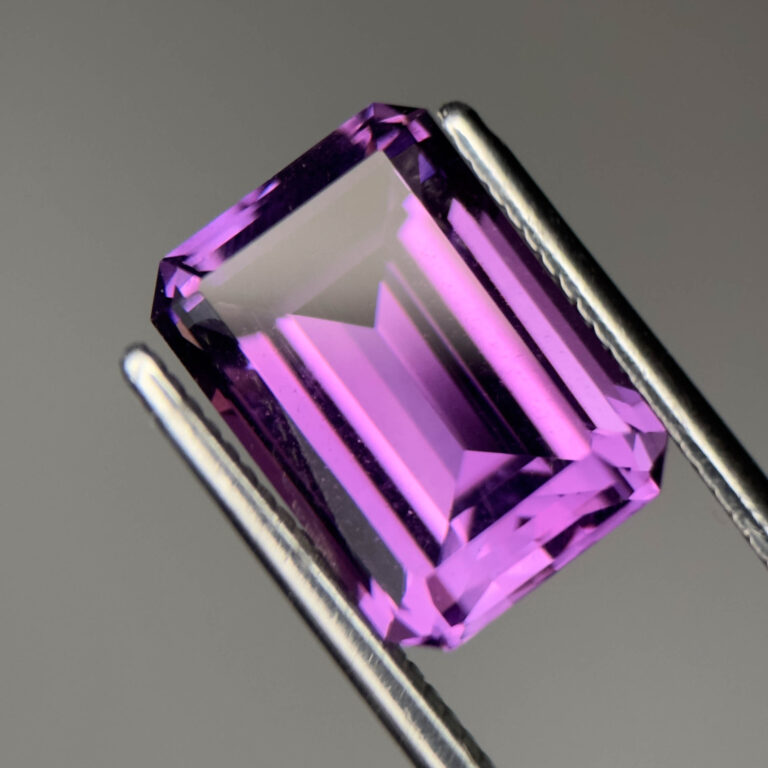 Step cut amethyst