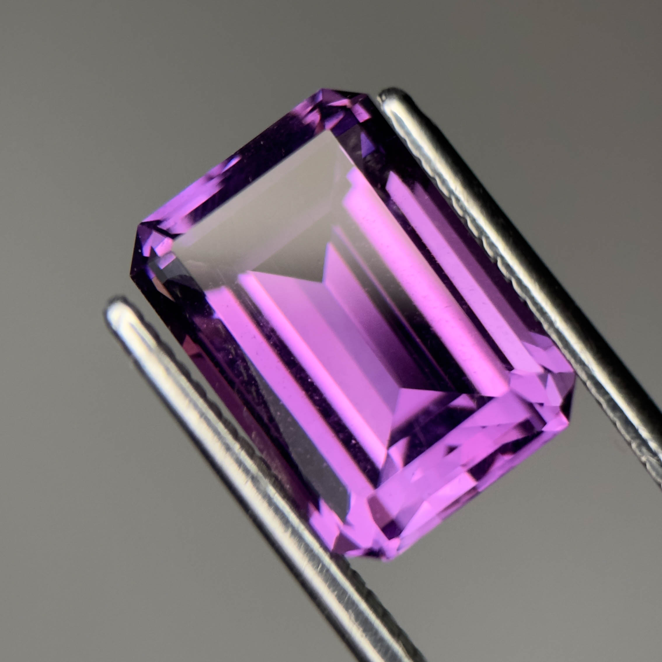 Step cut amethyst